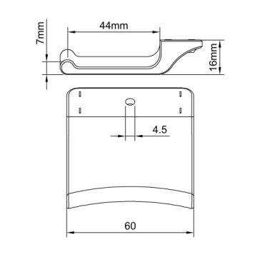 КРЮЧОК ДЛЯ НАУШНИКОВ LP + ВИНТ 25мм C
