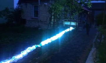 SZKŁO DEKORACYJNE TURKUSOWE, LAWA DO GABIONÓW 1kg