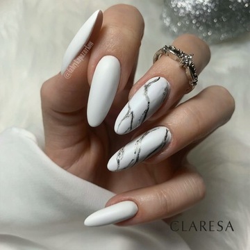 Claresa 2x гибридный лак БЕЛЫЙ ЧЕРНЫЙ + БЕСПЛАТНО
