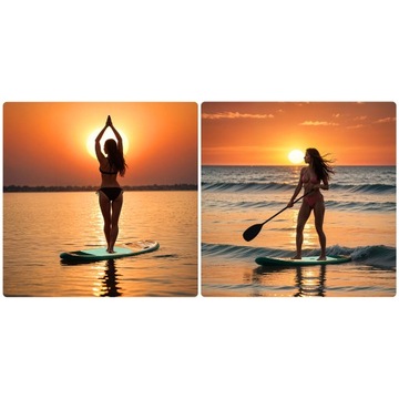 Sup Paddleboard для очистки с помощью легкого насосного насосного весла 350x81x15 см ZES