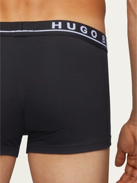 HUGO BOSS Bokserki męskie białe, szare i czarne 3 sztuki pary 3 pa(c)k XL