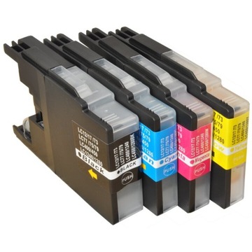 Komplet tuszy JetWorld Brother LC1240BK LC1240CMY