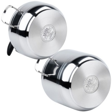 2x скороварка ORION PROFI, кастрюля стальная, быстрого приготовления, 4+7л
