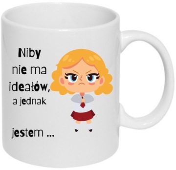 KUBEK HUMOR PRACA MAŁA MI DLA KOBIET DZIEWCZYN