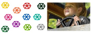 SUN - KOŁO STEROWE - STER NA PLAC ZABAW ŻÓŁTY YW