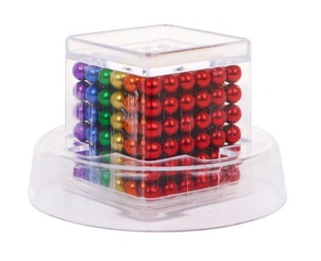 РАЗНОЦВЕТНЫЕ БЛОКИ МАГНИТНЫЕ ШАРИКИ NEOCUBE 216e 5мм