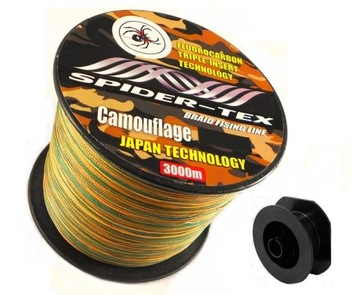 Plecionka Na Metry SPIDER TEX CAMOU 0,30 mm.