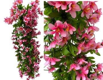 Искусственные цветы Цветочная гирлянда Фиолетовый Висячий искусственный плющ Surfinia