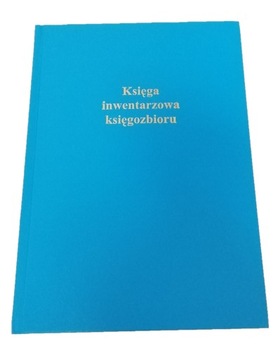 Księga inwentarzowa księgozbioru A4 niebieska