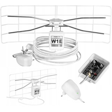 NAJMOCNIEJSZA ANTENA TV POKOJOWA DO TELEWIZJI NAZIEMNEJ DVB-T2 MUX8 FM 4K