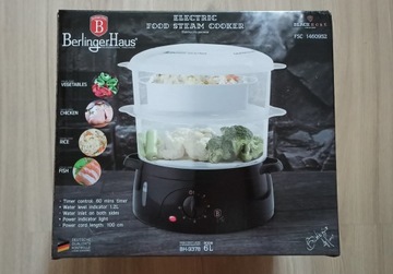 Garnek parowy Berlinger Haus BH-9378 6 l czarny 800 W