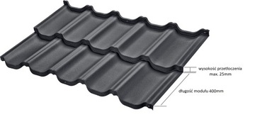 NOWOCZESNY ZESTAW PŁOTEK PRZECIWŚNIEGOWY + WSPORNIKI 3x400 mm C. BRĄZ 8019