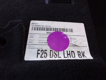 BMW X3 F25 DYWAN WYKŁADZINA PODŁOGA KOMPLET