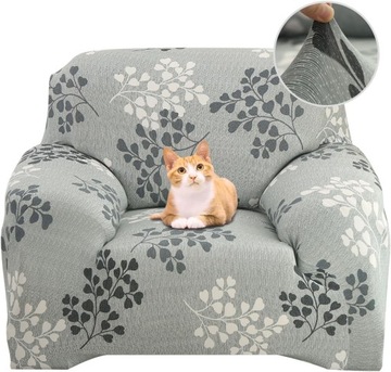 ELASTYCZNY ZESTAW SOF GŁADKA SOFA 1-OSOBOWA - ZIELONY-90-140