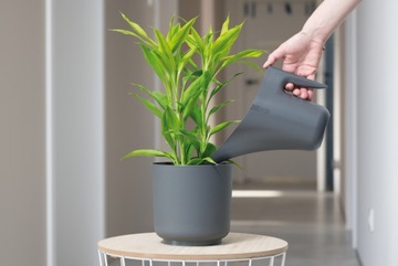 Doniczka osłonka Satina 25 h25 - Antracyt