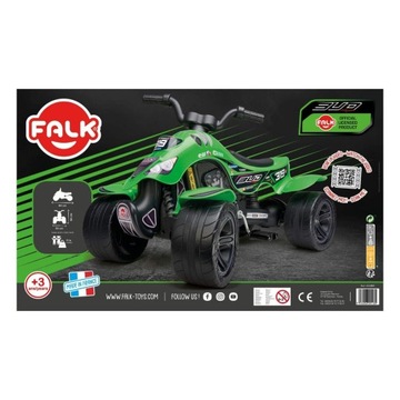 Внедорожный квадроцикл с педалями FALK Bud Racing, 3-7 лет