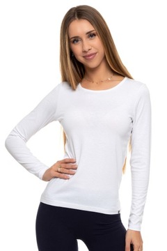 ЖЕНСКАЯ ФУТБОЛКА ИЗ ХЛОПКА С ДЛИННЫМ РУКАВОМ CLASSIC SMOOTH MORAJ XXL БЕЛАЯ