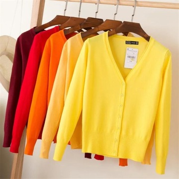 28 Colors knitted cardigans spring autumn cardigan