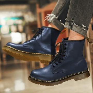 41 БОТИНКИ РАБОЧИЕ БОТИНКИ УНИСЕКС DR БОТИНКИ COMBAT GOTH КОЖАНЫЕ Кроссовки ЦВЕТА