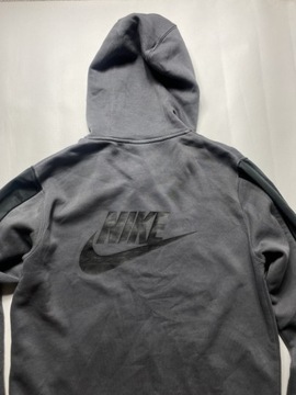 NIKE oryginalna Sportowa dresowa szara BLUZA Full Zip Fleece Hoodie M