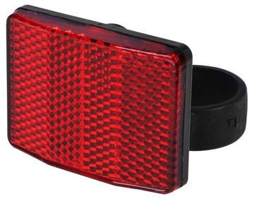 ODBLASK TYLNY CZERWONY PROSTOKĄT DŁUGI 27,2mm