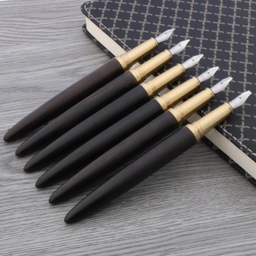 Высококачественная латунь, черное дерево, золотая готическая параллельная медная ручка, искусство