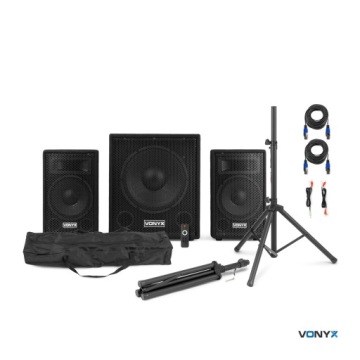 Аудиосистема для активных вечеринок 2.1 BT 15 дюймов Vonyx