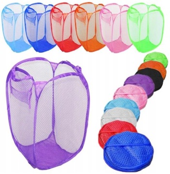 СИНЯЯ СКЛАДНАЯ КОРЗИНА ДЛЯ БЕЛЬЯ ДЛЯ БЕЛЬЯ ИГРУШКИ КОНТЕЙНЕР ДЛЯ БЕЛЬЯ 45Х30