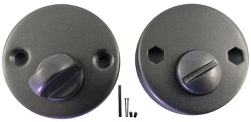 ROZETA DOLNA BISZKOPT GRAFIT SZARA WC KLAMKA