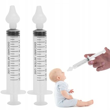 2 szt. 10 ml strzykawka dla niemowląt irygator