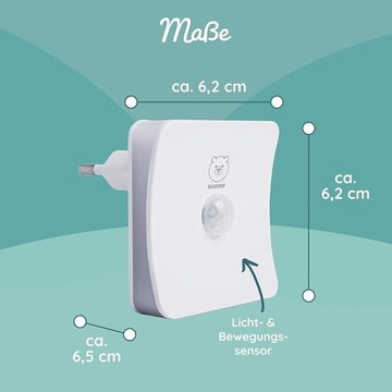 КОМПЛЕКТ 2x Ночник, датчик движения и сумерек АВТОМАТИЧЕСКИЙ СВЕТ