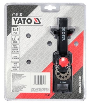 PRZYRZĄD SZABLON KOŁKOWNICA DO POŁĄCZEŃ KOŁKOWYCH 154el. YATO YT-44122