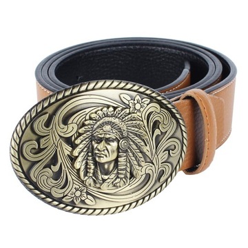 1 kawałek paska Indian Warrior Cowboy Brązowy