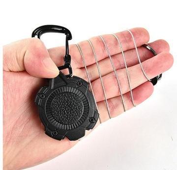 2x ВТЯГАЮЩИЙ БРЕЛОК ДЛЯ СТАЛЬНОГО ТРОСА, ИДЕНТИФИКАТОР КАТУШКИ КЛЮЧЕЙ ДЛЯ ТЯЖЕЛЫХ УСЛОВИЙ