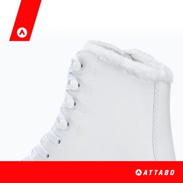 Детские фигурные коньки ATTABO FS белые 32 EU
