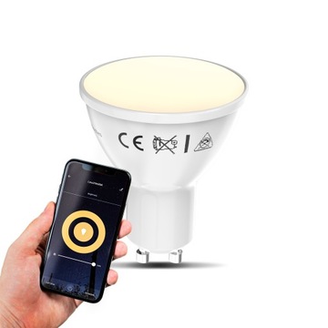 СВЕТОДИОДНАЯ ЛАМПА ДЛЯ УМНОГО ДОМА WIFI С РЕГУЛИРУЕМОЙ РЕГУЛЯЦИЕЙ GU10