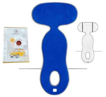 WKŁADKA DO FOTELIKA SIMPLE WOOL 0-18 WEŁNA MERINO NIEBIESKA G1