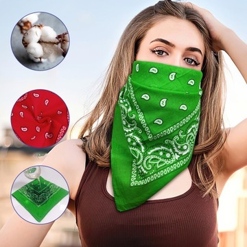 BANDAMKA BANDANA CHUSTKA CHUSTA BANDAMA 54CM 6 SZT.