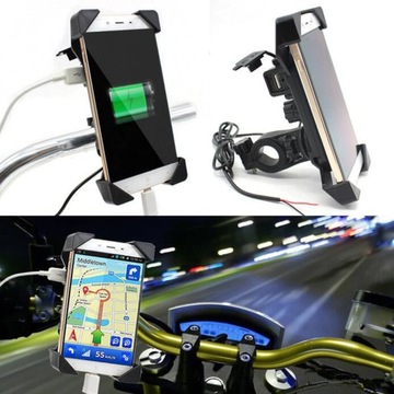 ДЕРЖАТЕЛЬ ДЛЯ ТЕЛЕФОНА С GPS ЗАРЯДНОЕ УСТРОЙСТВО USB С ЧЕТЫРЕХМОТОРНЫМ ДВИГАТЕЛЕМ 2 А