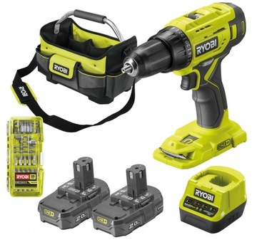 Wiertarko-wkrętarka 18V ONE+ R18DD4 + 2X 2,0Ah + Torba ZESTAW RYOBI