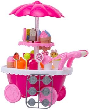 WÓZEK LODZIARNIA SKLEP ZE SŁODYCZAMI DŹWIĘKI i LED