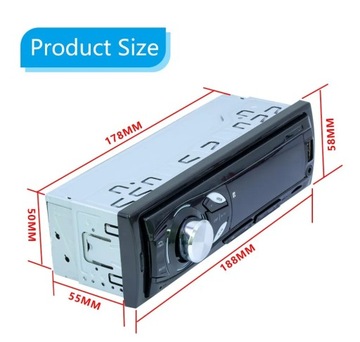 Автомобильное радио в тире 1 Din магнитофон MP3-плеер