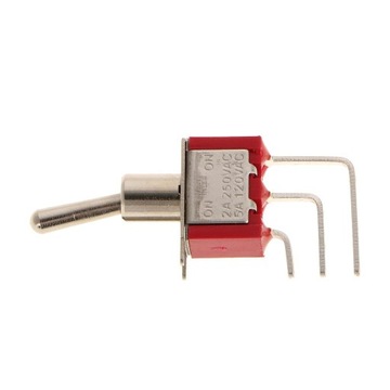 5 sztuk On/On SPDT Mały Mini Przełącznik 3 PIN Czerwony