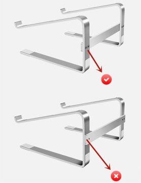 АЛЮМИНИЕВАЯ ПОДСТАВКА ДЛЯ НОУТБУКА/ПЛАНШЕТА, РЕГУЛИРУЕМЫЙ УГОЛ, СКЛАДНАЯ
