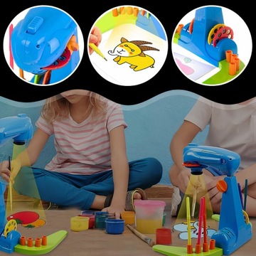 Проектор Проектор для обучения рисованию со слайдами, с подсветкой, регулируемый