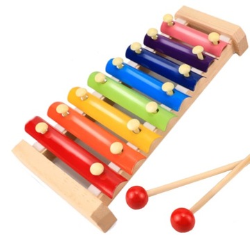 CYMBAŁKI INSTRUMENT DLA DZIECKA DZIECI DREWNIANE Z DREWNA ZABAWKA MUZYCZNA