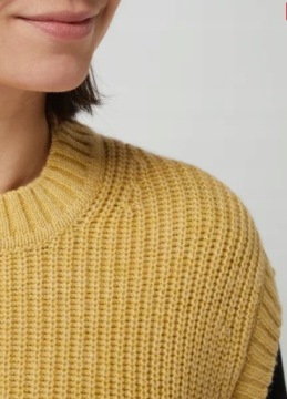 ЖЕНСКИЙ ВЯЗАНЫЙ ЖИЛЕТ S.OLIVER ЖЕЛТЫЙ