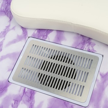 Складной маникюрный столик. Переносной станок для ухода за ногтями с контейнером для сбора пыли.