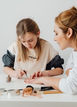 Aplikator do pyłków silikonowy do pyłku pacynka nailart lustrzany efekt