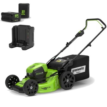 GreenWorks GD60LM46HPK4 - Kosiarka akumulatorowa bez napędu 60 V